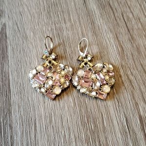 Betsy Johnson Heart Earrings
